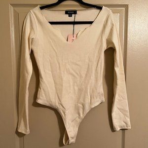 Missguided Cream Body Suit - New with tags!